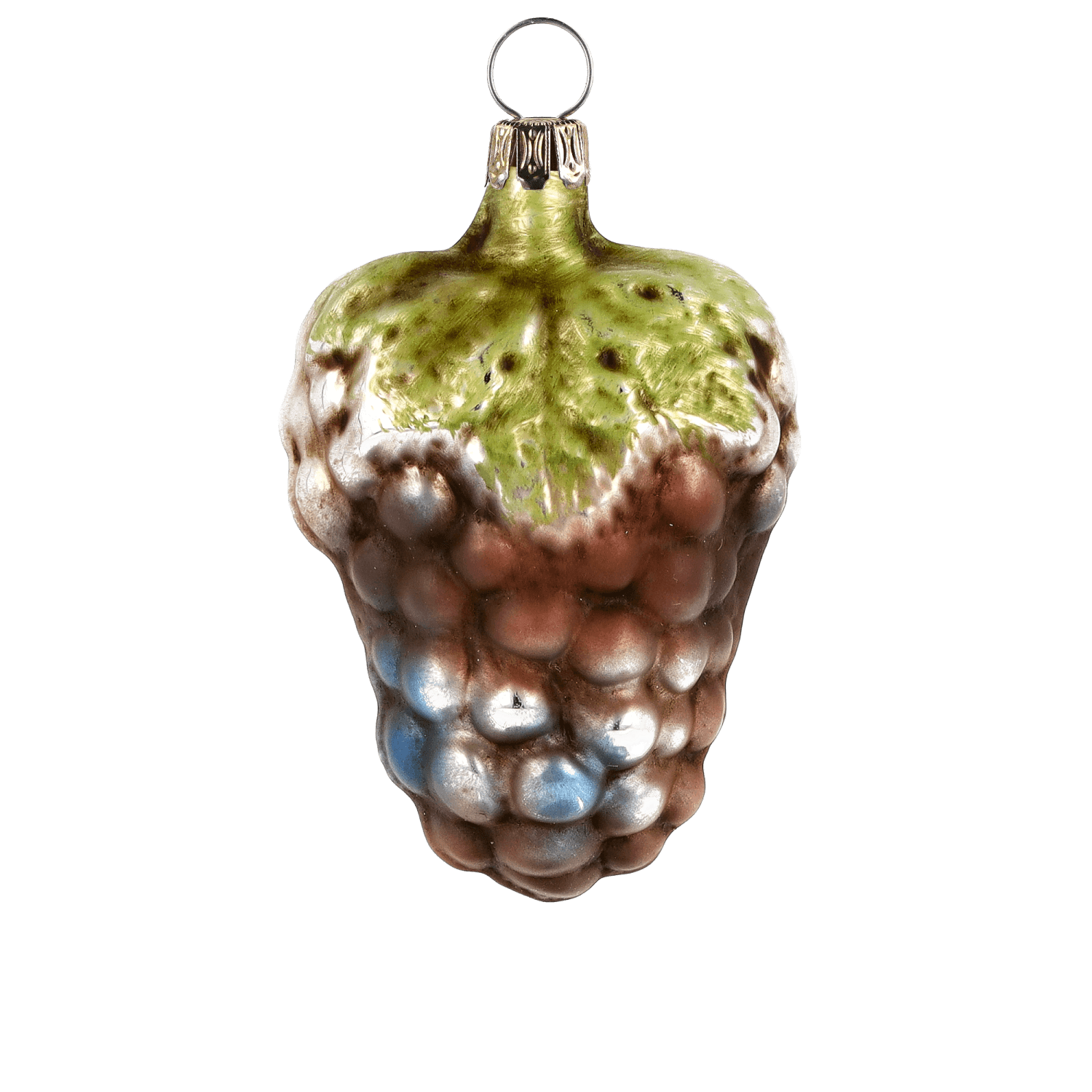 MAROLIN® - Glass ornament "Small grape with leaf"