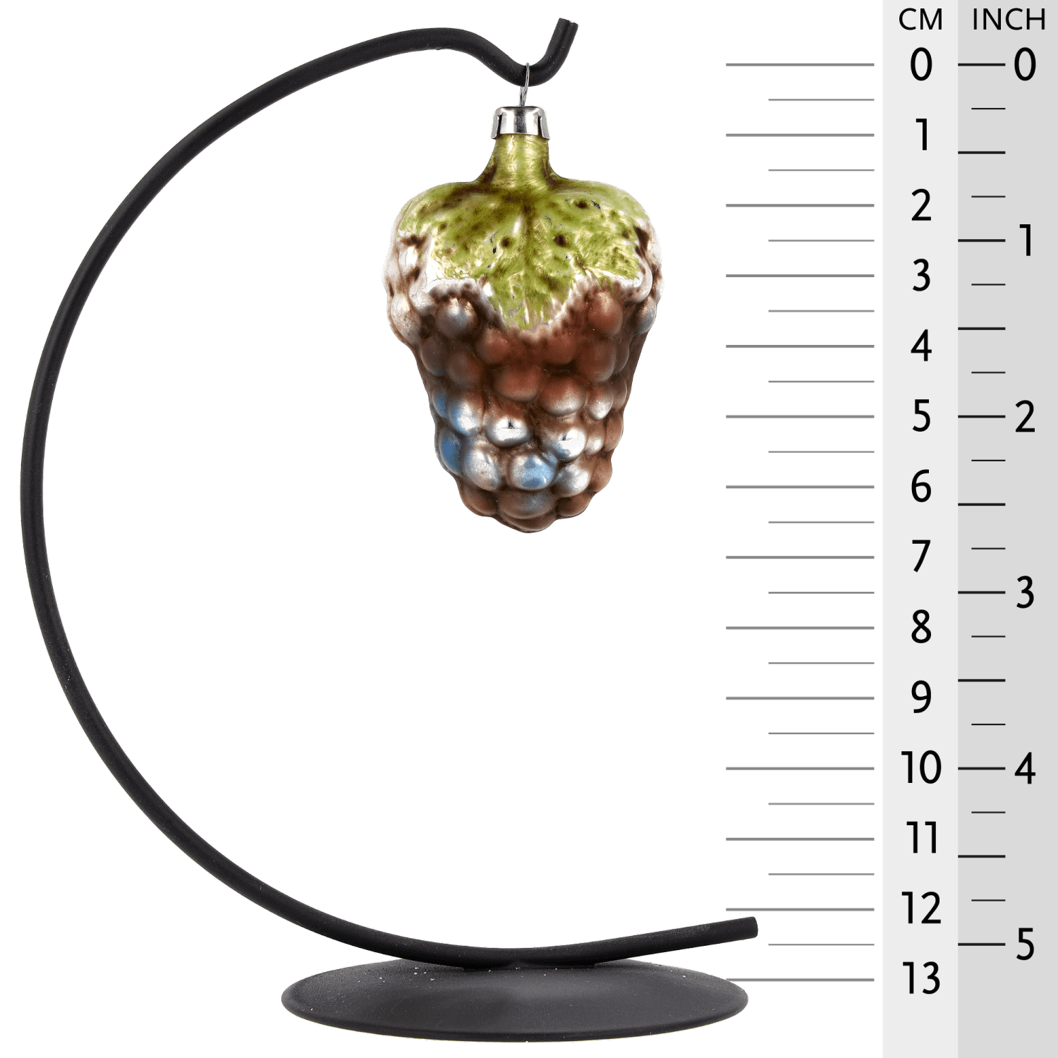 MAROLIN® - Glass ornament "Small grape with leaf"