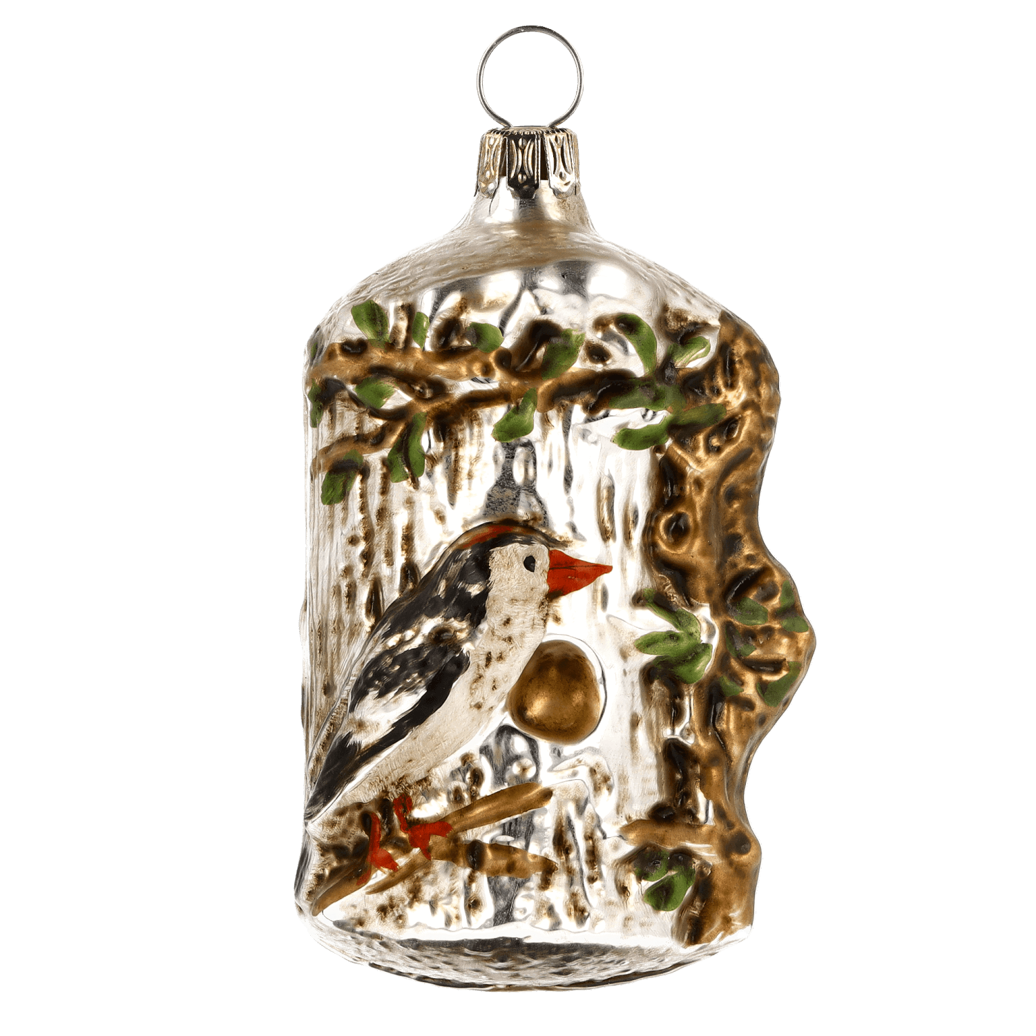 MAROLIN® - Glass ornament "Tree trunk with bird"