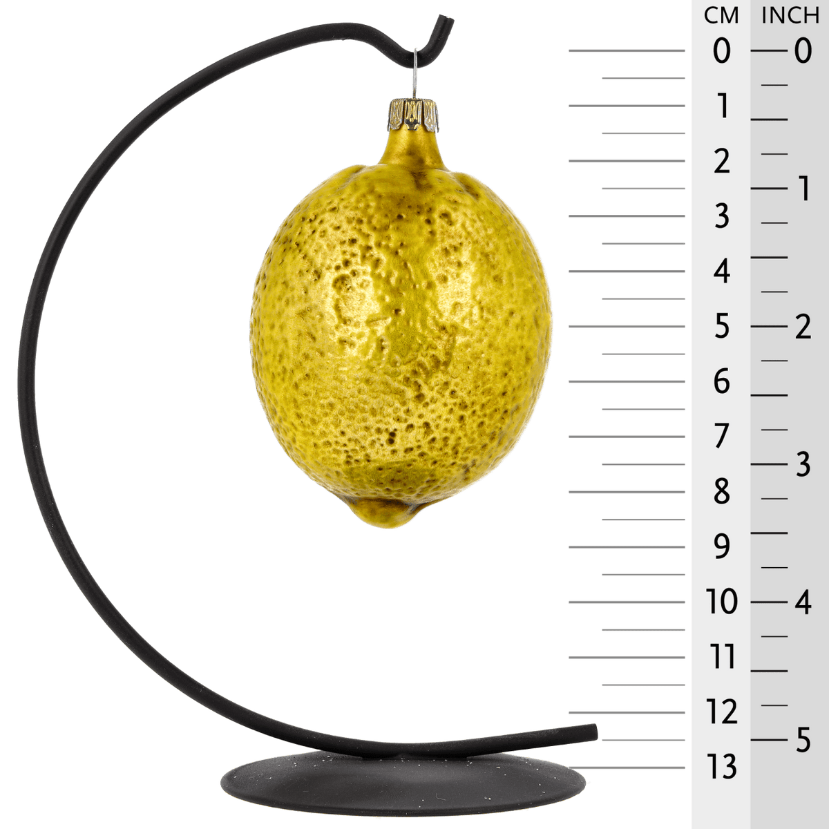 MAROLIN® - Glass ornament &quot;Lemon&quot; on star bow