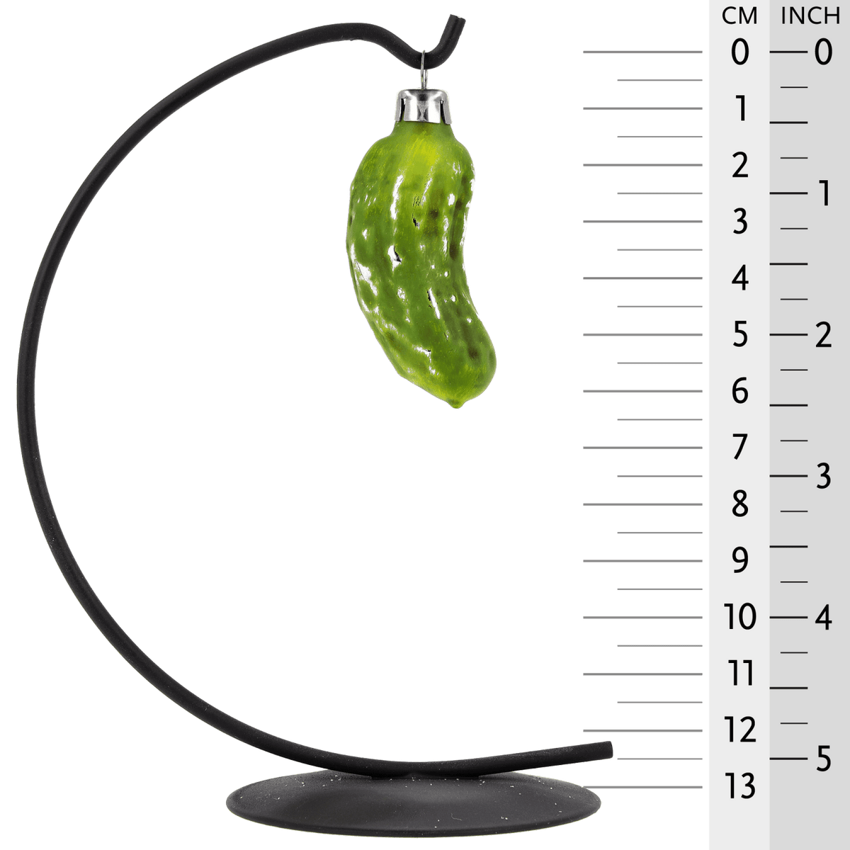 MAROLIN® - Glass ornament "Small pickle" on star bow