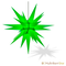 Original Herrnhut plastic star, green, ~ 130 cm / 51 inch ø