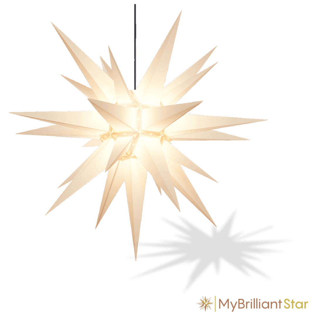 Original Herrnhut plastic star, white, ~ 130 cm / 51 inch ø