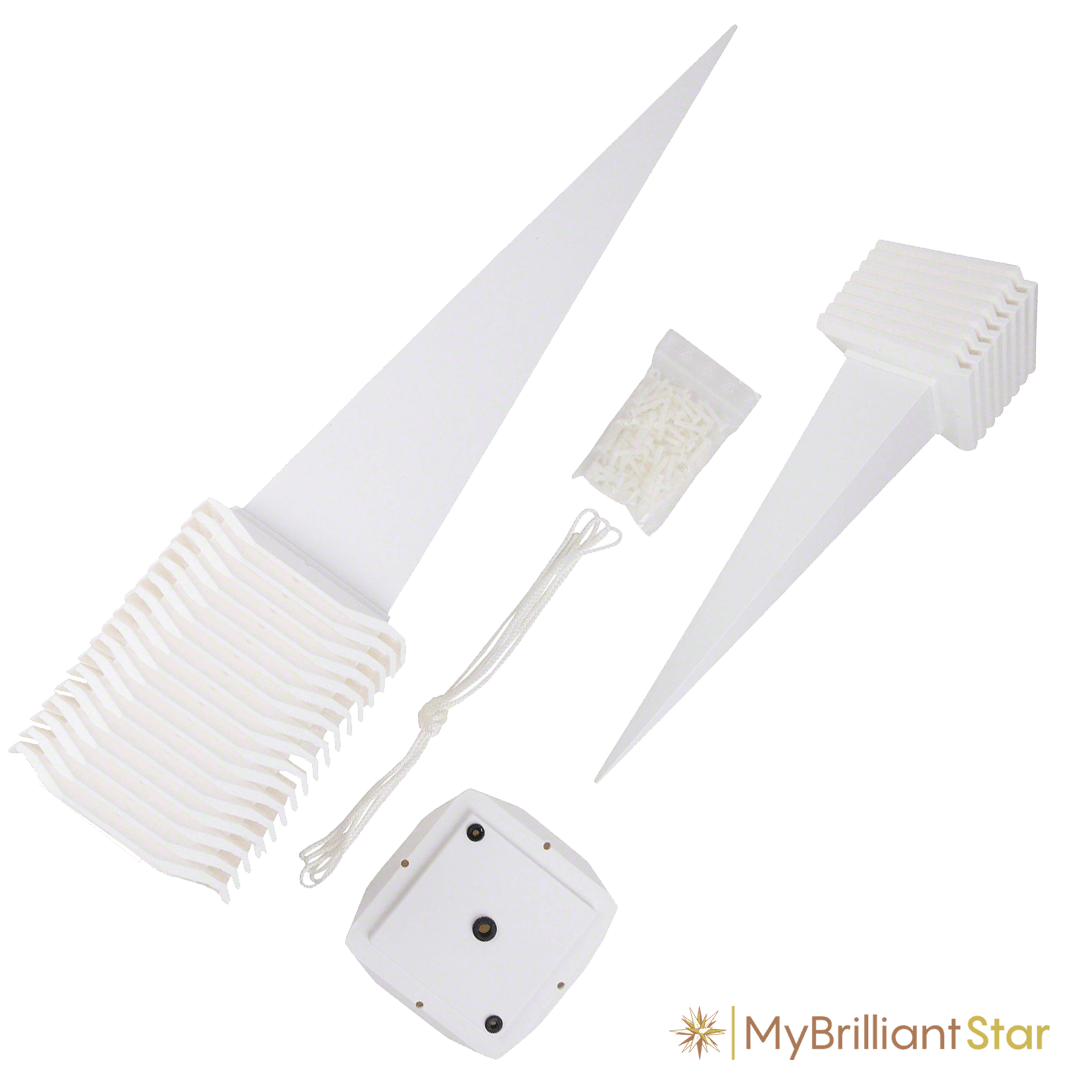 parts for Original Herrnhut plastic star, white, ~ 130 cm / 51 inch ø