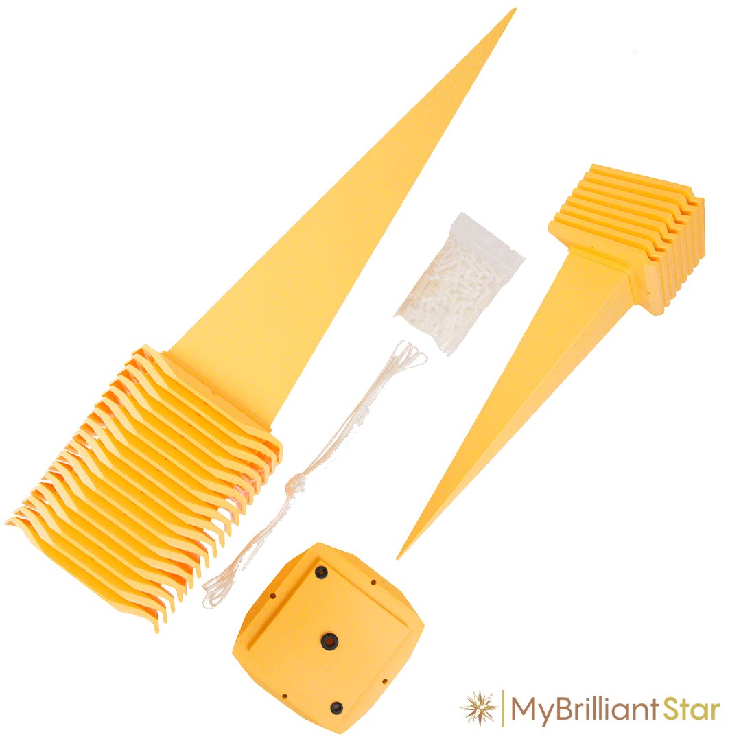 parts for Original Herrnhut plastic star, yellow, ~ 130 cm / 51 inch ø