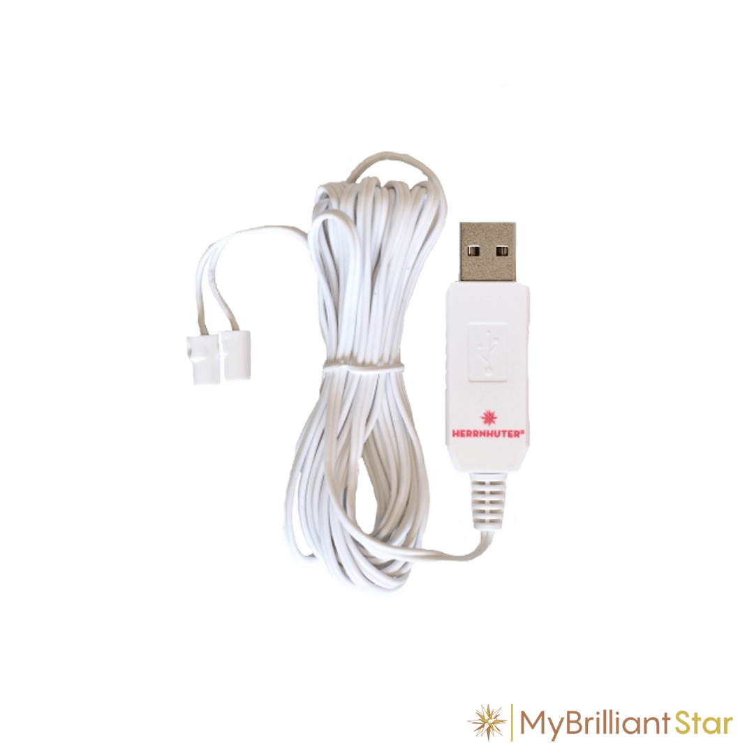 USB cable for Herrnhut plastic star ~ 13 cm / 5 inch ø