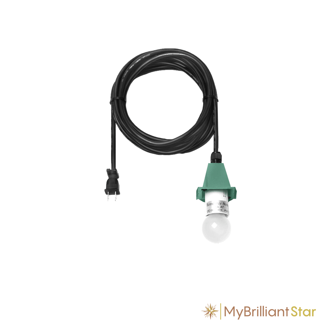 Lighting for Original Herrnhut plastic star, z-green, ~ 40 cm / 16 inch ø