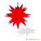 Original Herrnhut plastic star, red, ~ 40 cm / 16 inch ø