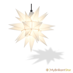 Original Herrnhut plastic star, white, ~ 40 cm / 16 inch ø