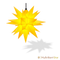 Original Herrnhut plastic star, yellow, ~ 40 cm / 16 inch ø