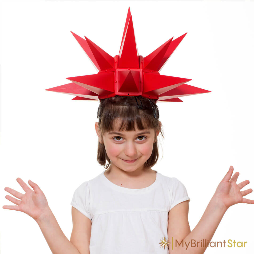 Original Herrnhut plastic star, red, ~ 40 cm / 16 inch ø