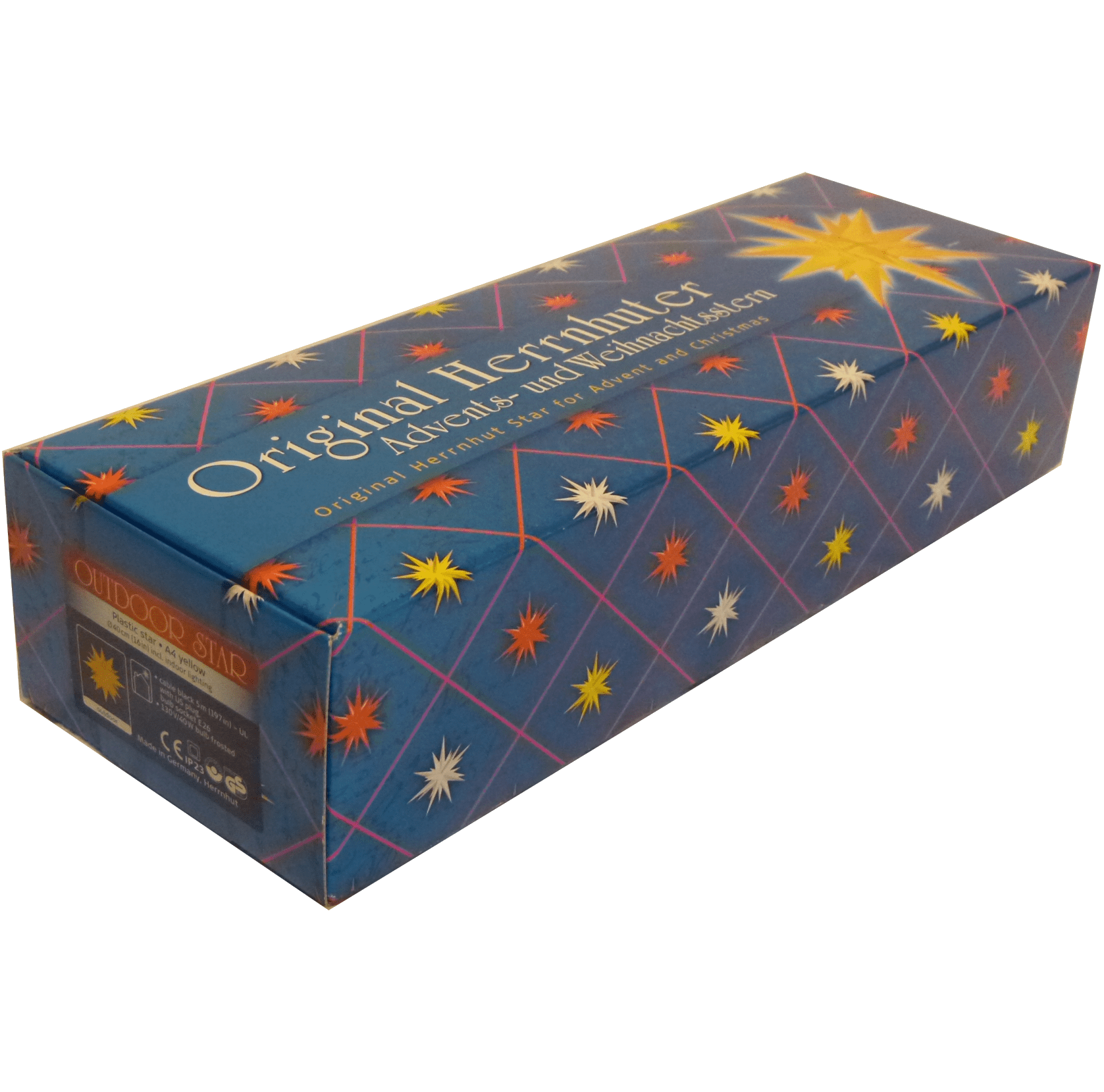 Box for Original Herrnhut plastic star, z-opal, ~ 40 cm / 16 inch ø