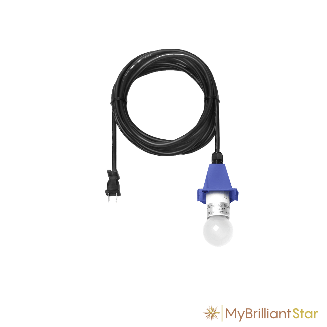 Lighting for Original Herrnhut plastic star, z-blue, ~ 70 cm / 27 inch ø