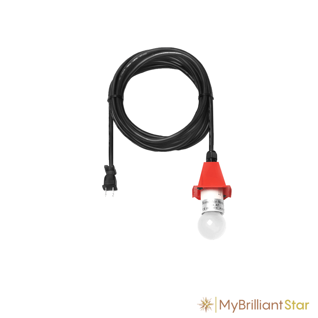 Lighting for Original Herrnhut plastic star, white / red, ~ 70 cm / 27 inch ø