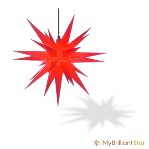 Original Herrnhut plastic star, red, ~ 70 cm / 27 inch ø