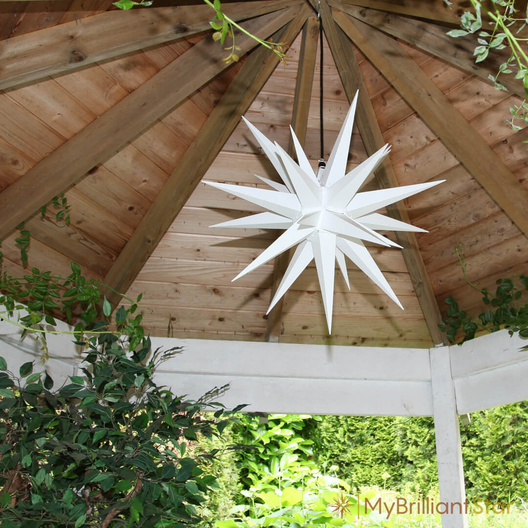 Original Herrnhut plastic star, white, ~ 70 cm / 27 inch ø
