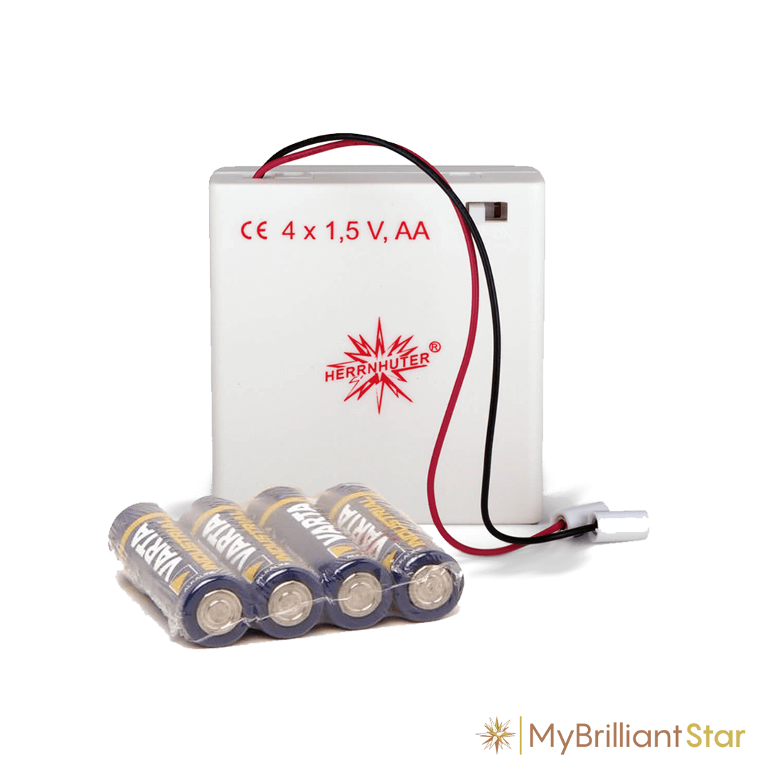 Lilac Herrnhuter star battery powered