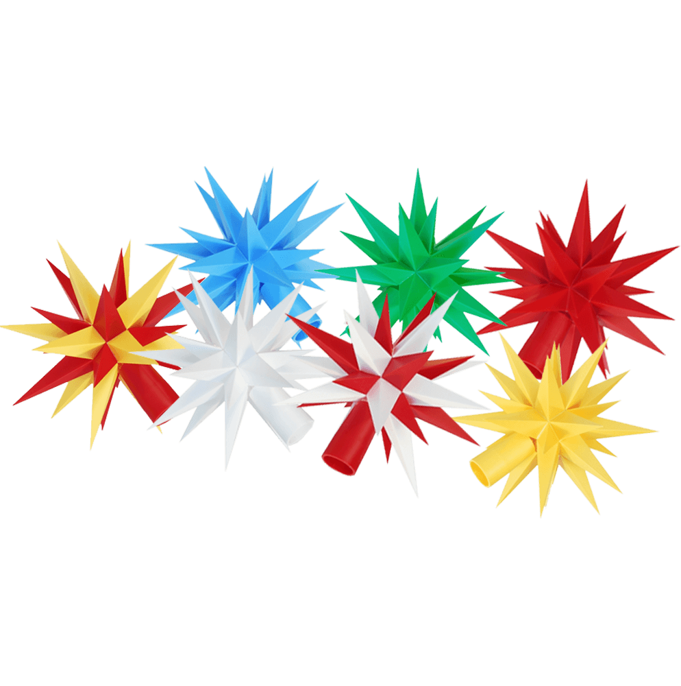 Spare star for plastic star chain ~ 13 cm / 5 inch ø