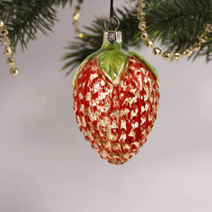 MAROLIN® - Glass ornament "Strawberry"