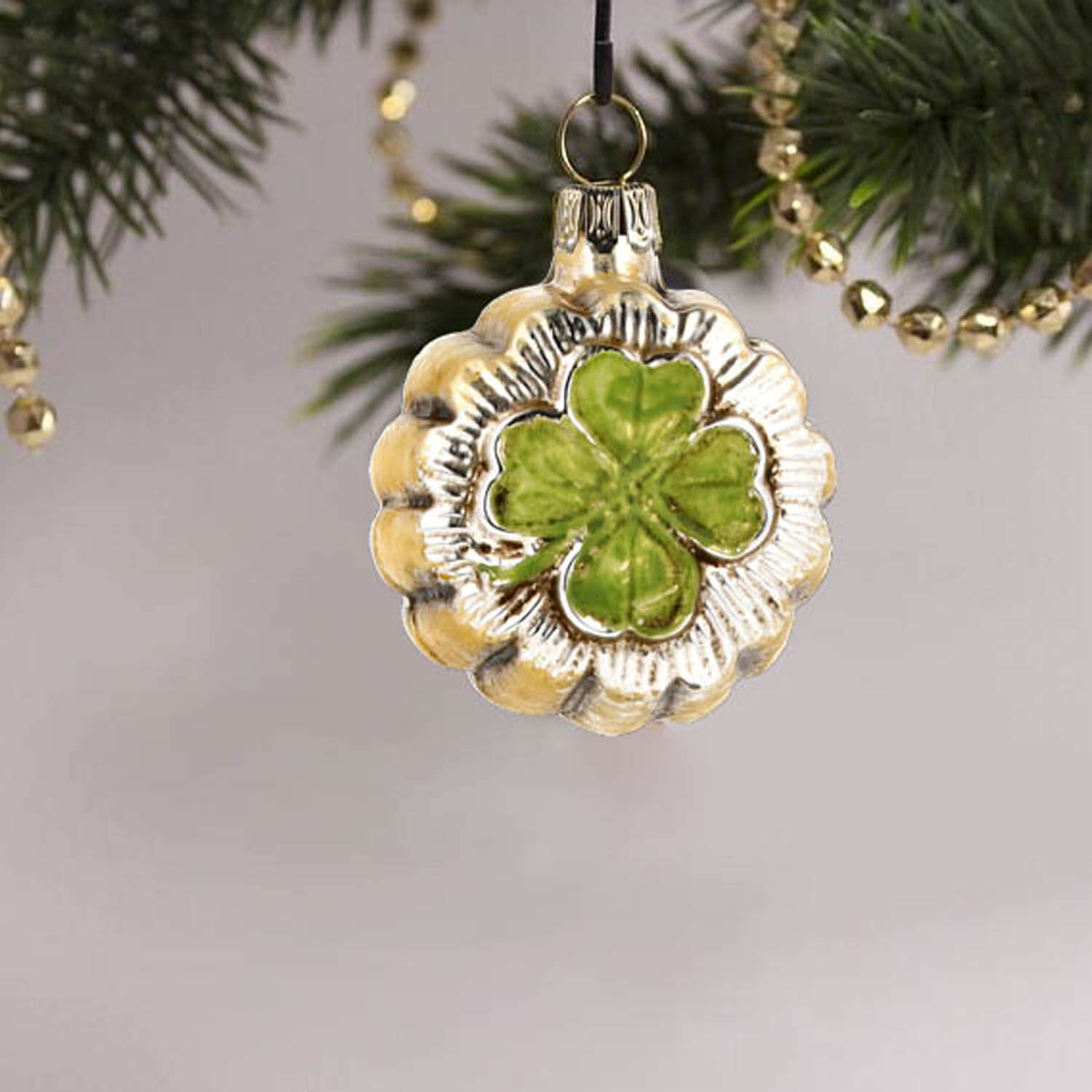 MAROLIN® - Miniature glass ornament "cloverleaf"