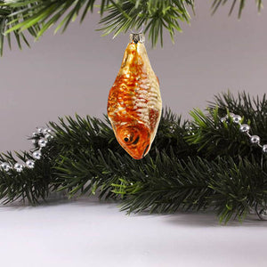 MAROLIN® - Miniature glass ornament "Fish orange"