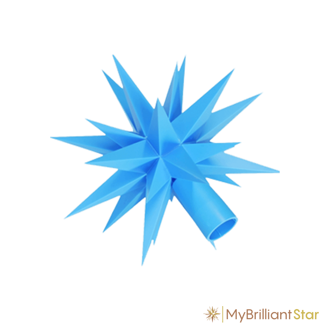 Star of Original Herrnhut plastic star chain, blue, ~ 12 m / 470 inch length