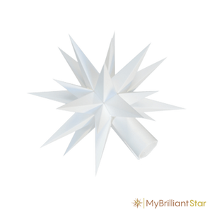 Star of Original Herrnhut plastic star chain, white, ~ 12 m / 470 inch length