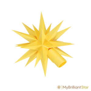 Star of Original Herrnhut plastic star chain, yellow, ~ 12 m / 470 inch length