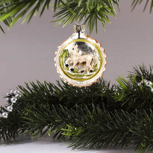 MAROLIN® - Miniature glass ornament "Horse with orange knobs"