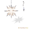 Plastique d'origine Herrnhut MINISTAR, blanc, ~ 8 cm / 3 pouces ø - LED