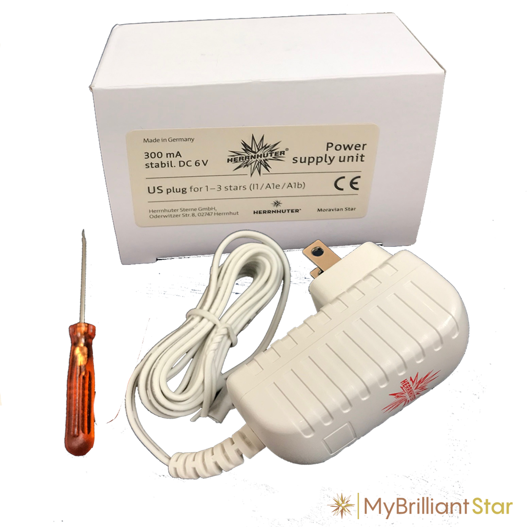 Indoor power supply unit for plastic star ~ 13 cm / 5 inch ø and Ministar
