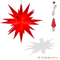 Original Herrnhut plastic star, red, ~ 13 cm / 5 inch ø - LED