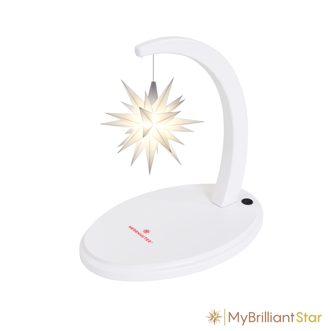 Herrnhut Star Bow white with white star