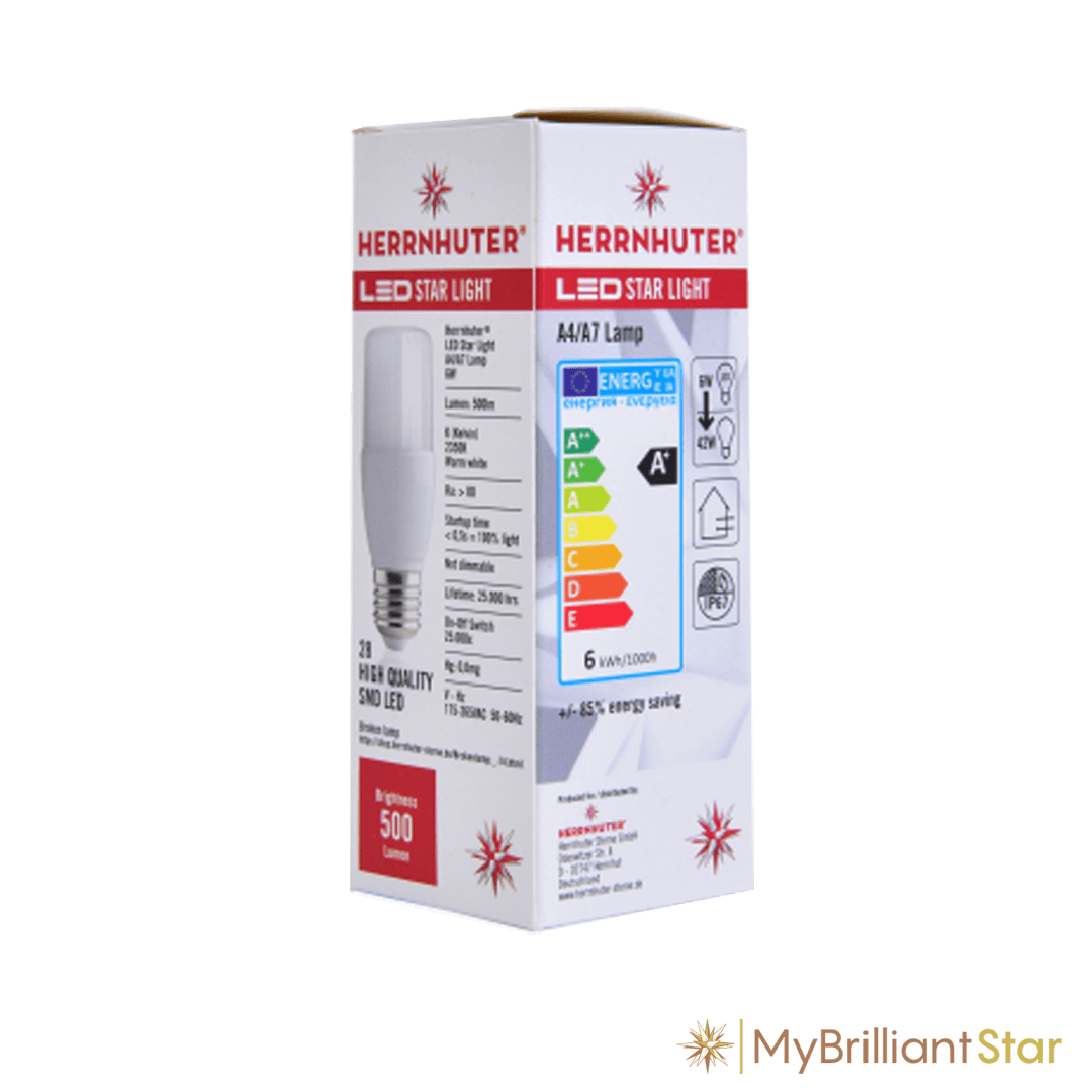 Ampoule de rechange LED, E26, 6W pour étoile en plastique ~ 40 - 70 cm / 16-27 pouces ø