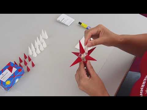 Tutorial how to build Herrnhut plastic star 