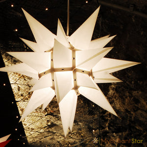Original Herrnhut paper star, white, ~ 40 cm / 16 inch ø
