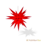 Étoile en papier originale Herrnhut, rouge, ~ 60 cm / 24 pouces ø