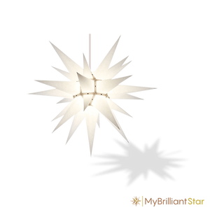 Original Herrnhut paper star, white, ~ 60 cm / 24 inch ø
