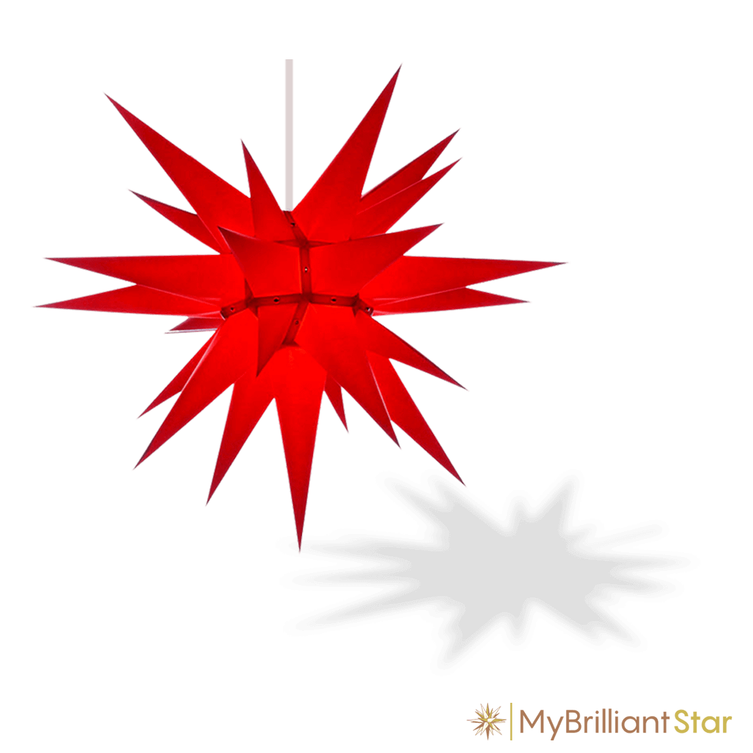 Original Herrnhut paper star, red, ~ 70 cm / 27 inch ø