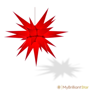 Original Herrnhut paper star, red, ~ 70 cm / 27 inch ø
