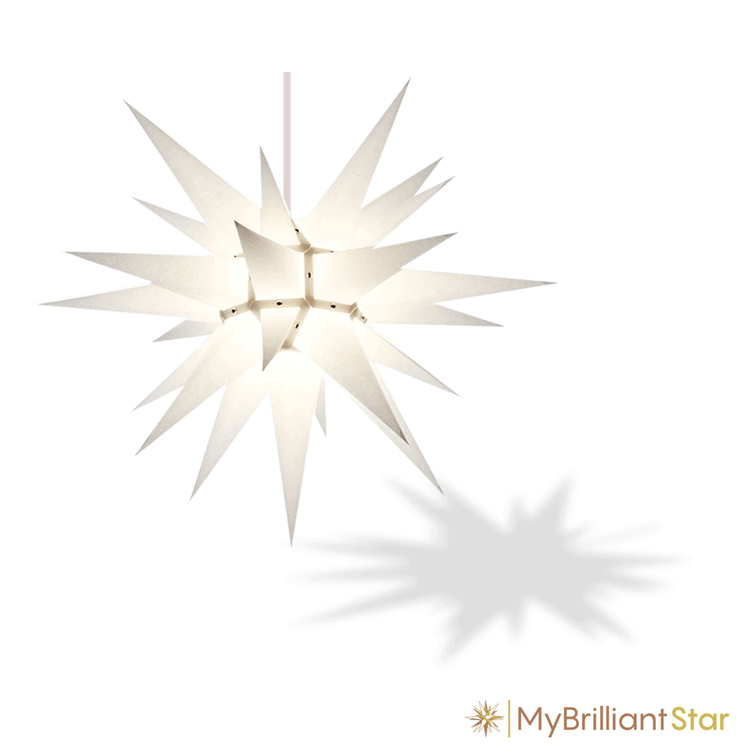 Original Herrnhut paper star, white, ~ 70 cm / 27 inch ø