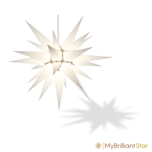 Original Herrnhut paper star, white, ~ 70 cm / 27 inch ø
