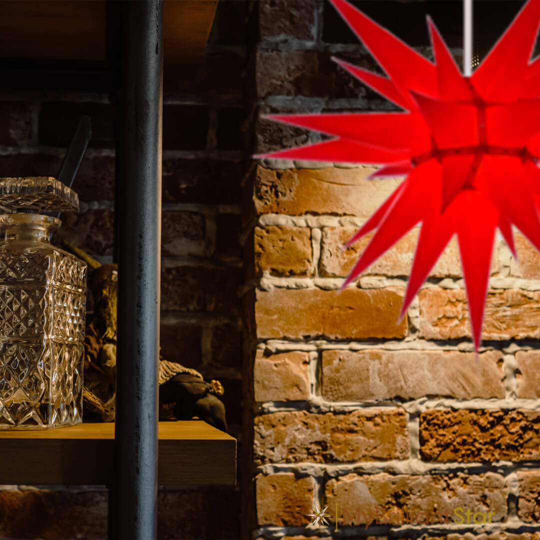 Original Herrnhut paper star, red, ~ 70 cm / 27 inch ø